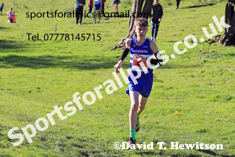 Mens under-17s, 2022 NECAA Cross Country Relays, Thornley Hall Farm, Peterlee, County Durham, October 15th. Photo: David T. Hewitson/Sports for All Pics
